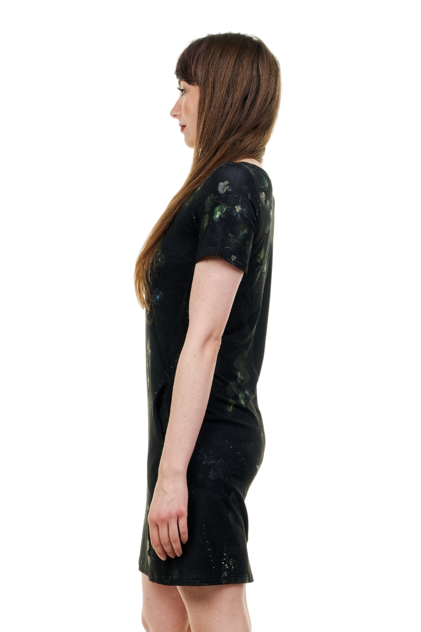 Jersey Kleid Relaxed Dunkelelfen