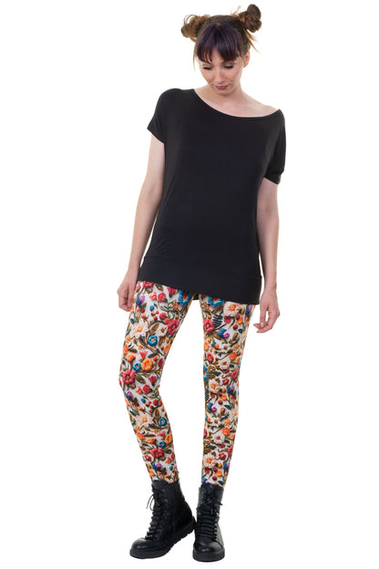 SALE  Größe XS Leggings Strickblume