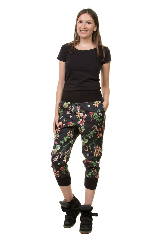 Pantalon lilas oiseau de paradis